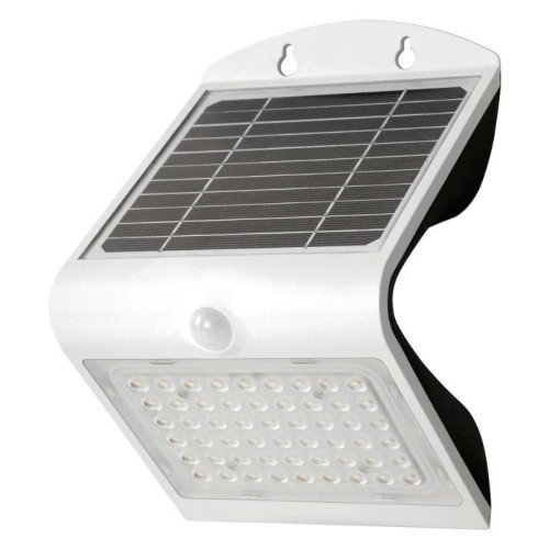 Aplique Exterior LED Solar Blanco 4W con Sensor Korpass - 1 Aplique Exterior LED Solar Blanco 4W con Sensor Korpass - 1