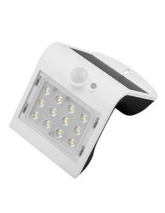 Aplique LED Solar Exterior Korpass Blanco 2W con Sensor - 1