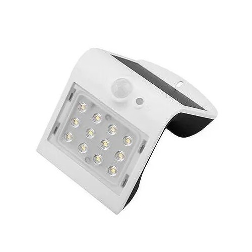 Aplique LED Solar Exterior Korpass Blanco 2W con Sensor - 1 Aplique LED Solar Exterior Korpass Blanco 2W con Sensor - 1