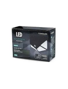 Aplique de Pared Solar LED 5W con Sensor Negro Korpass - 1 2