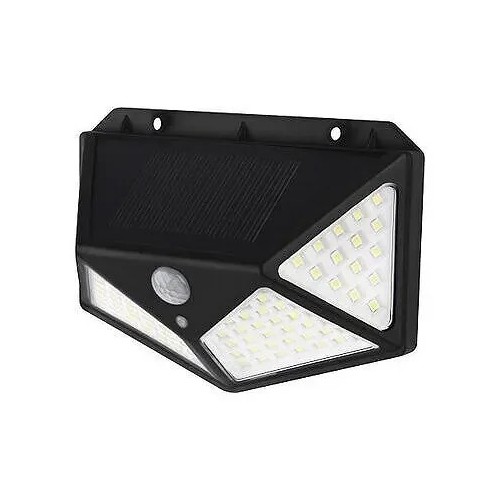 Aplique de Pared Solar LED 5W con Sensor Negro Korpass - 1 Aplique de Pared Solar LED 5W con Sensor Negro Korpass - 1