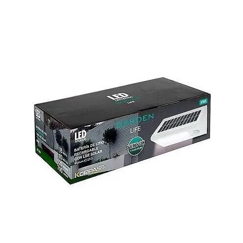 Aplique Exterior LED Rectangular Blanco Sensor 27CM 8W Korpass - 2 Aplique Exterior LED Rectangular Blanco Sensor 27CM 8W Korpass - 2