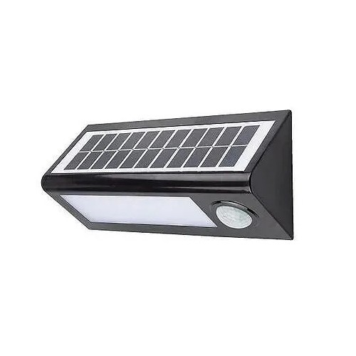 Aplique Rectangular Exterior LED Negro 8W 27CM con Sensor Korpass - 1 Aplique Rectangular Exterior LED Negro 8W 27CM con Sensor Korpass - 1
