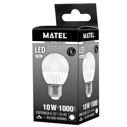 Bombilla LED Esférica E27 10W 1000 lm Matel - 2