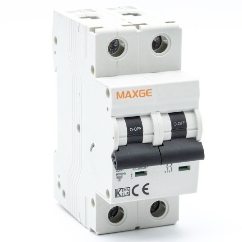 Automático Magnetotérmico Residencial 2 Polos 6-63A 6kA Maxge - 1 Automático Magnetotérmico Residencial 2 Polos 6-63A 6kA Maxge - 1