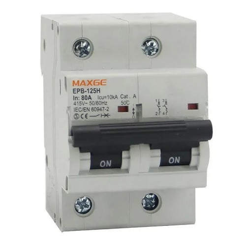 Magnetotérmico Industrial Bipolar 100-125A 10kA Curva C Maxge - 1