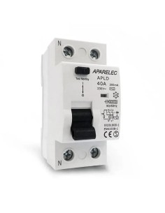 Interruptor Diferencial Bipolar 25-63A 300mA Aparelec clase AC - 1