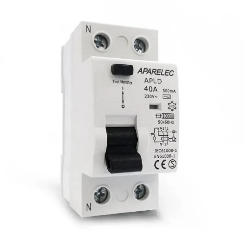Interruptor Diferencial Bipolar 25-63A 300mA Aparelec clase AC - 1