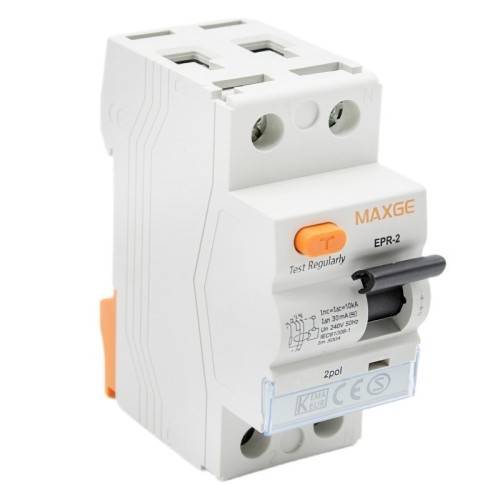 Diferencial Vivienda 25-40A 1P+N 30mA 6kA clase AC Maxge - 1 Diferencial Vivienda 25-40A 1P+N 30mA 6kA clase AC Maxge - 1