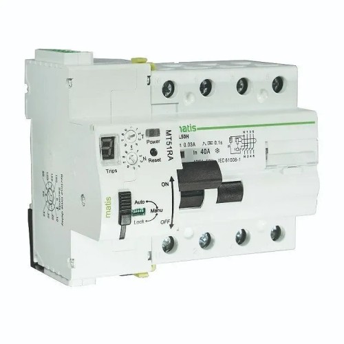 Reconectador Diferencial Programable 9 rearmes 4P 40-63A 300mA - 2