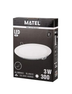 Foco empotrado LED redondo blanco 3W con corte Ø75mm - 1 2