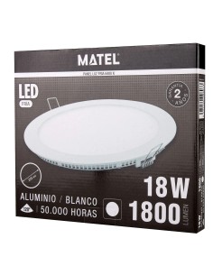 Downlight LED redondo 18W empotrar blanco - 1 2