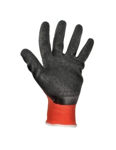 Guante Profesional Látex Poliéster Rojo/Negro Talla 6-10 Workfit 2
