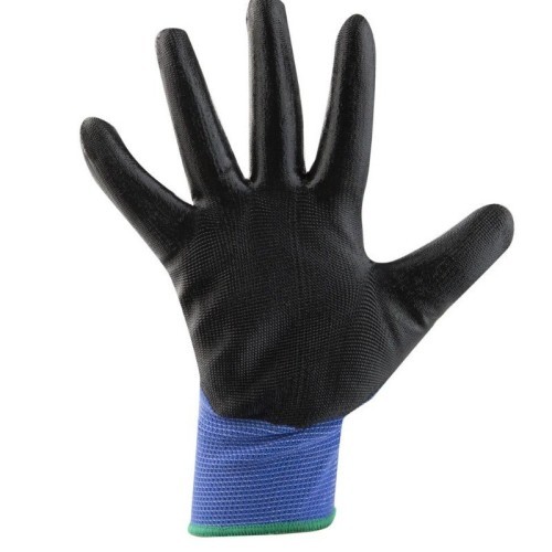 Guante Protección Nitrilo Nylon Azul/Negro Talla 6-10 Workfit