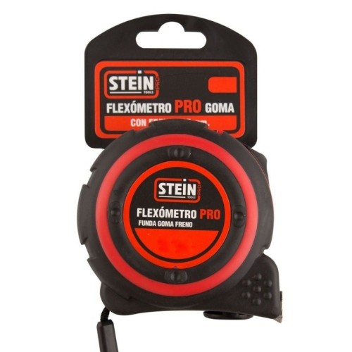 Flexómetro 8x25MM Funda de Goma Stein Pro