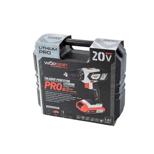Taladro percutor batería 20V 1.5AH WORGRIP - 5 Taladro percutor batería 20V 1.5AH WORGRIP - 5