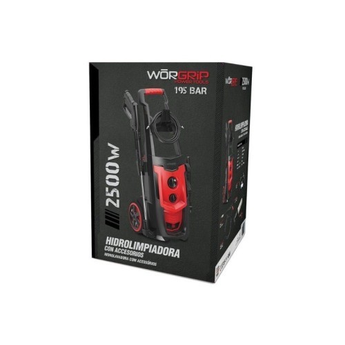 Hidrolimpiadora de Alta Presión 2500W 190 Bar Worgrip Hidrolimpiadora de Alta Presión 2500W 190 Bar Worgrip