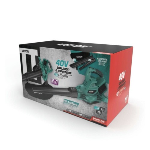 Soplador/Aspirador con Triturador 40V Vatton