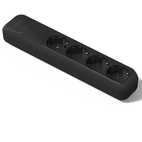 Regleta 4 tomas TT sin cable negra 16A 250V de Famatel 2524N - 1