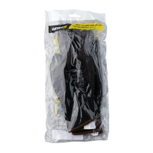 Guantes de Poliuretano Nylon Negro Workfit Talla 6-10 Guantes de Poliuretano Nylon Negro Workfit Talla 6-10