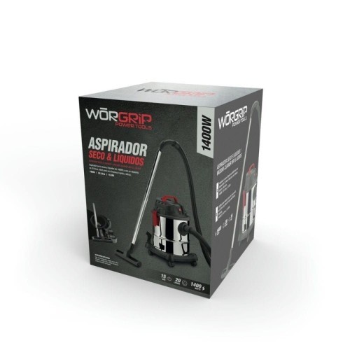 Aspirador Limpiador Seco/Líquido 1400W 20L Worgrip Aspirador Limpiador Seco/Líquido 1400W 20L Worgrip