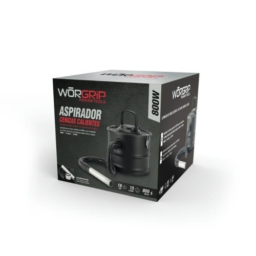 Aspirador de Cenizas Calientes 800W 15 Litros Worgrip Aspirador de Cenizas Calientes 800W 15 Litros Worgrip