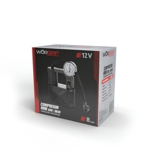 Mini Compresor de Coche Portátil 12V 8BAR Worgrip