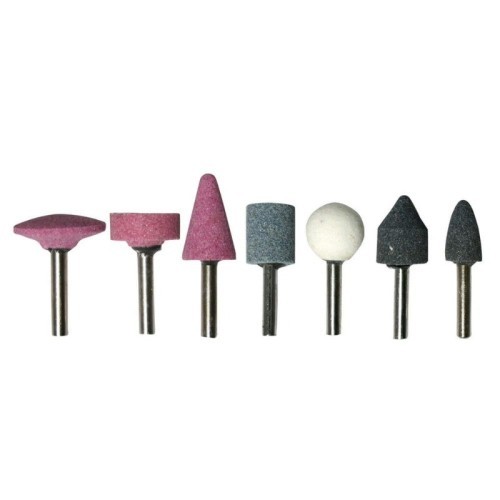 Juego Muelas Abrasivas 7 Piezas Espiga M6 Stein