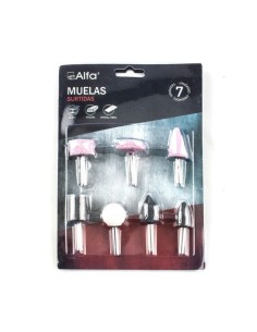 Juego Muelas Abrasivas 7 Piezas Espiga M6 Stein 2