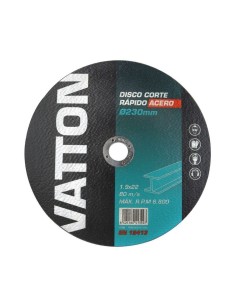 Disco de Corte Rápido 230x1,9MM para Acero Vatton