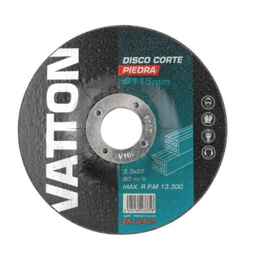 Disco para Cortar Piedra Vatton 115x3,3MM Disco para Cortar Piedra Vatton 115x3,3MM
