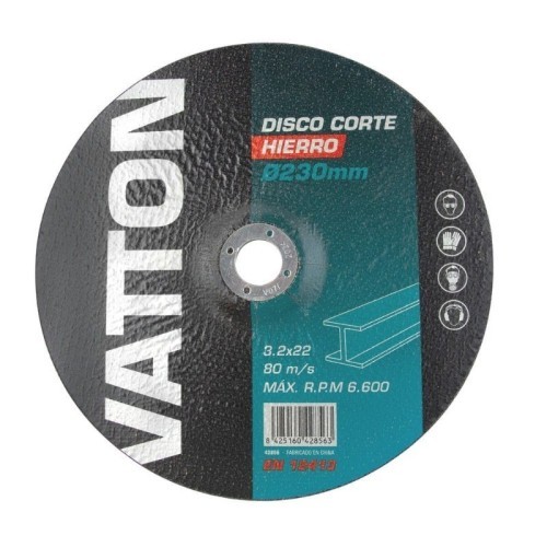 Disco de Corte Vatton 230x3,2MM para Hierro
