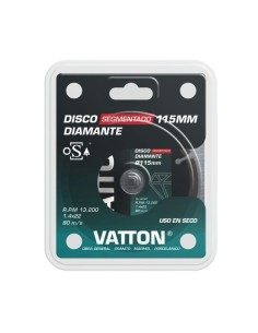 Disco Segmentado Diamante Osa Vatton 115x1,4MM 2