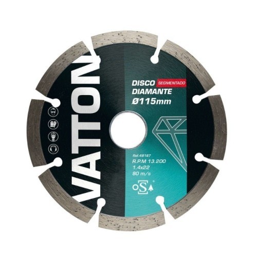 Disco Segmentado Diamante Osa Vatton 115x1,4MM Disco Segmentado Diamante Osa Vatton 115x1,4MM