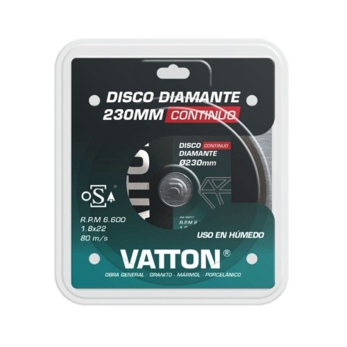 Disco de Corte Segmentado Diamante Osa Vatton 230x1,8MM