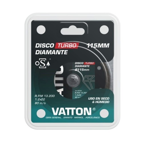 Disco Turbo Diamante Osa 115x1,2MM Vatton