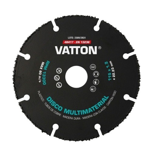 Disco Multimaterial Segmentado 115x1,2MM Vatton