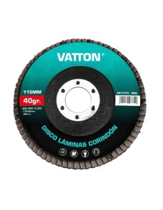Disco de Láminas Corindon 115MM Grano 40 - 80 Vatton