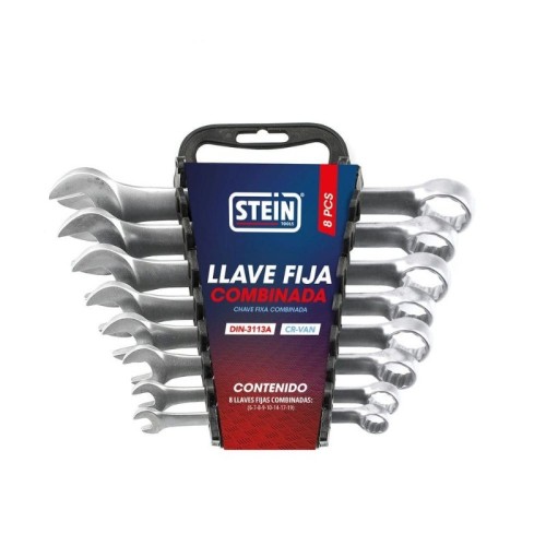 Juego de Llaves Fijas Combinadas 8 Piezas 6-19MM Stein