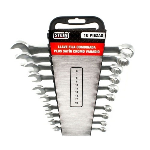 Juego de Llaves Fijas Combinadas 10 Piezas 6-19MM Stein