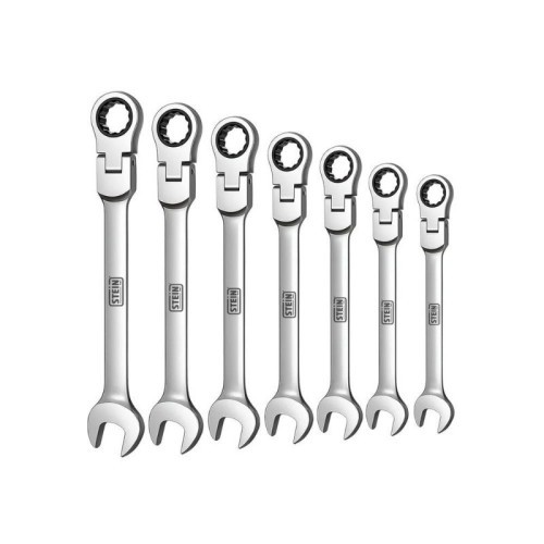 Juegos de Llaves Fijas Combinadas con Carracas 7 Piezas Stein Juegos de Llaves Fijas Combinadas con Carracas 7 Piezas Stein