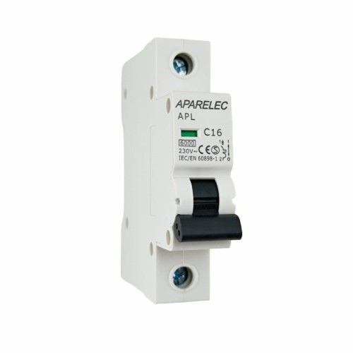 Automático Magnetotérmico 1P 6-63A 6KA Aparelec curva C