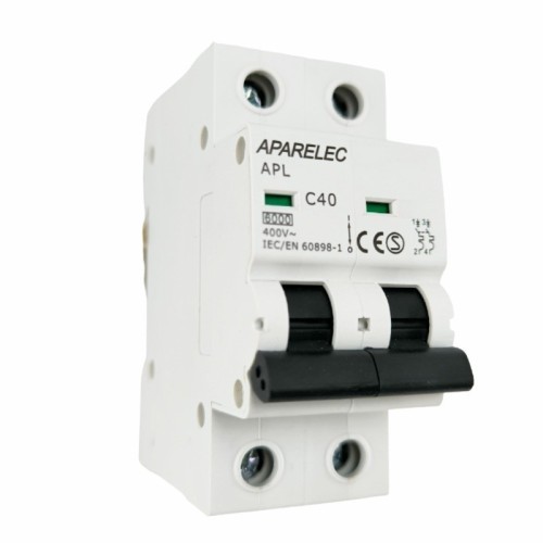 Interruptor Magnetotérmico 2P 6-63A 6KA Aparelec Tipo AC Interruptor Magnetotérmico 2P 6-63A 6KA Aparelec Tipo AC