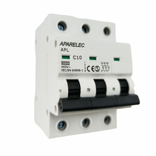 Interruptor Automático Aparelec 3 Polos 10-63A 6kA Interruptor Automático Aparelec 3 Polos 10-63A 6kA