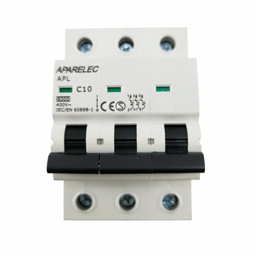 Interruptor Automático Aparelec 3 Polos 10-63A 6kA