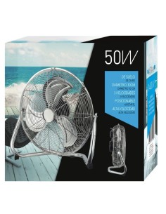Ventilador de Suelo 50W Kuken 3 Aspas Metálicas 3 Velocidades 2