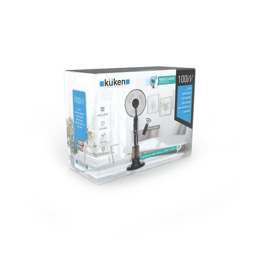 Ventilador con Nebulizador de Agua 100W con Mando Kuken