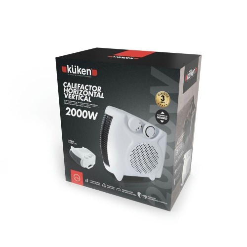 Calefactor Eléctrico Kuken Vertical - Horizontal Negro 2000W 2 Posiciones