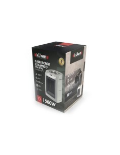 Calefactor Eléctrico Cerámico Kuken 1500W 2 Posiciones + Aire frío 2