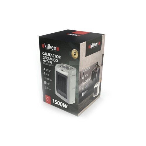 Calefactor Eléctrico Cerámico Kuken 1500W 2 Posiciones + Aire frío Calefactor Eléctrico Cerámico Kuken 1500W 2 Posiciones + Aire frío